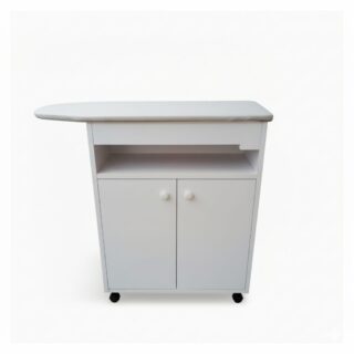 Planchador de ropa blanco con cajones Tapiz superior blanco elegante