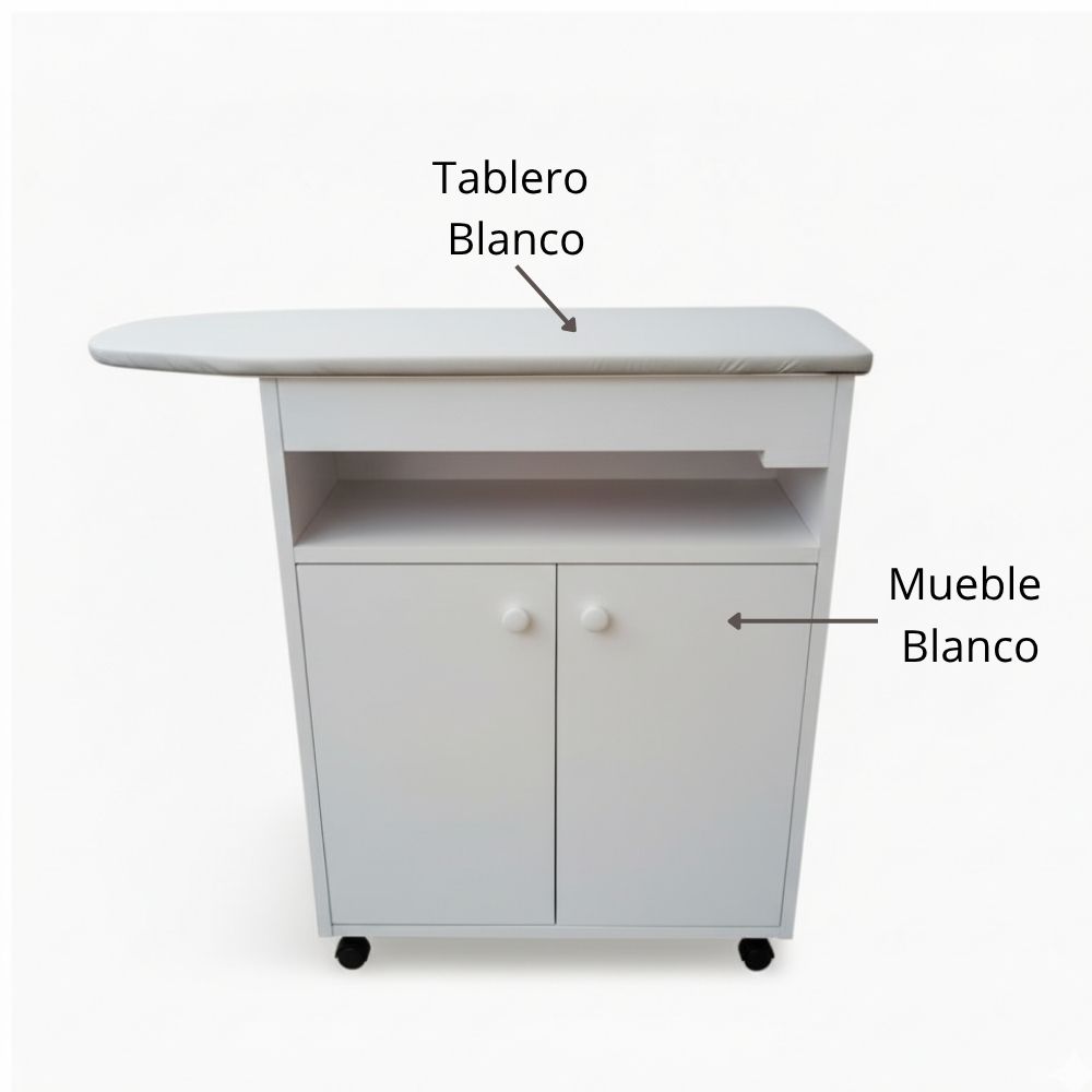 Planchador de ropa blanco con cajones Tapiz superior blanco elegante 5 Planchador de ropa blanco con cajones Tapiz superior blanco elegante - Imagen 5