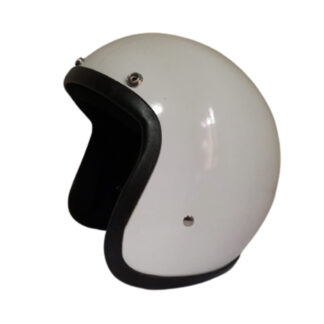 Casco de moto tipo vespa Blanco - Imagen 4