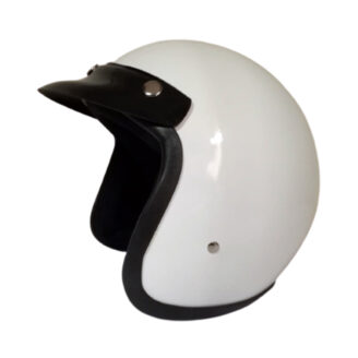 Casco de moto tipo vespa Blanco