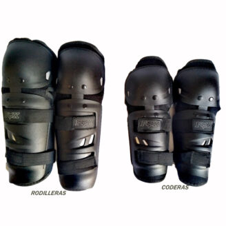 CODERAS RODILLERAS TRINITY DE MOTO EN NEGRO