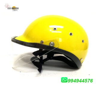 CASCO DE MOTO TIPO POLICÍA AMARILLO