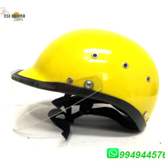 CASCO DE MOTO TIPO POLICÍA AMARILLO