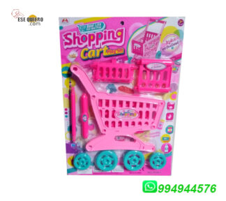 Carrito De Compras Para Supermercado Armable. Fristty en Rosa.