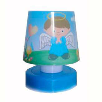 Lamparas baby chic Ángel Azul. 12x8 cm.