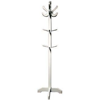 Percheros de madera color blanco 1.75 cm