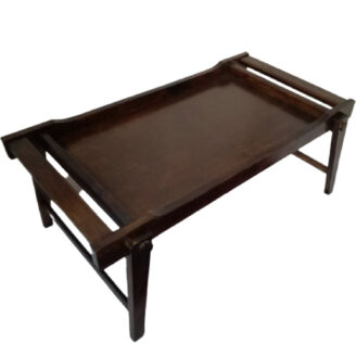 Mesa De Cama Bandeja De Desayuno Plegable en madera caoba