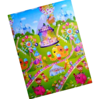 Alfombra Niños Piso Reversible 1.80 X 1.50 Y 1 Cm De Grueso