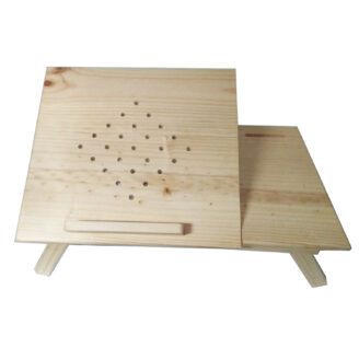MESA PLEGABLE DE LAPTOP EN COLOR NATURAL.
