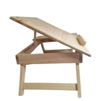 MESA PLEGABLE DE LAPTOP EN COLOR NATURAL. - Imagen 3
