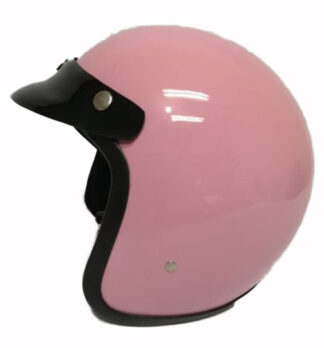 Casco De Moto Abierto Tipo Vespa Color rosa