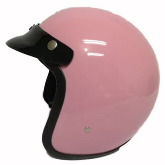 Casco De Moto Abierto Tipo Vespa Color rosa