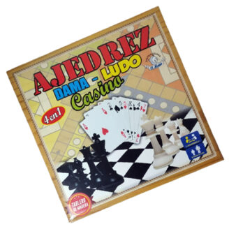 Ajedrez Ludo Damas Casino 4 En 1 Juego Diversión