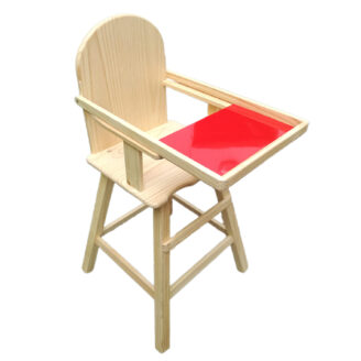 Silla De Comedor Para Comer De Bebe Mesa Carpeta en Rojo