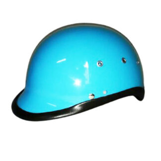Casco De Moto Tipo Policía Con Visor En Turquesa - Imagen 2