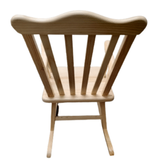 Silla mecedora grande en madera - Imagen 2
