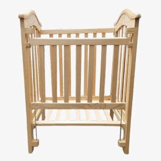Cuna de bebe en madera con colchón - Imagen 2