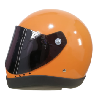 Casco de moto Mandro ANARANJADO LUNA NEGRA