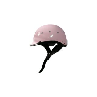 Casco De Moto Tipo Choper Abierto Rosado