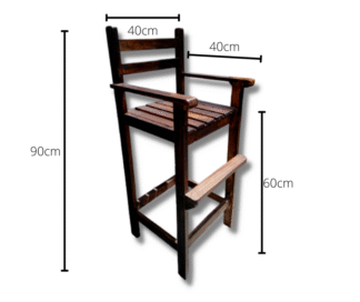 Silla alta para niños en mesa comedor - Imagen 3