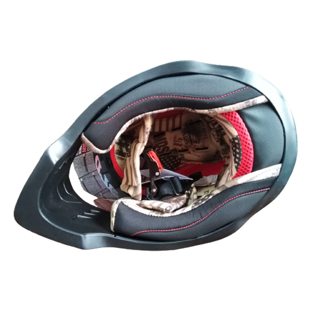 Casco motocross Certificacion DOT con visor en negro mate 3 Casco motocross Certificacion DOT con visor en negro mate - Imagen 3