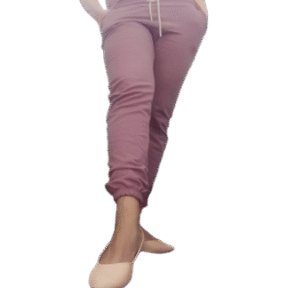 Jogger para mujer en algodon rosa - Imagen 2