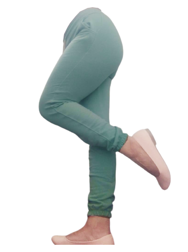 Jogger para mujer en algodon verde