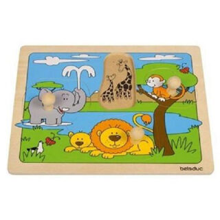 Rompecabezas animales de africa con pivotes