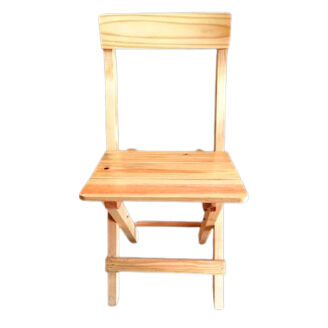 Silla plegable de madera en natural