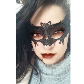 Antifaz Mucielago mascara para mujer en negro - Imagen 3