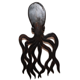 Pulpo tallado en madera Grande