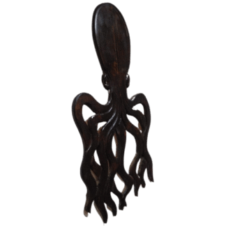 Pulpo tallado en madera Grande - Imagen 2