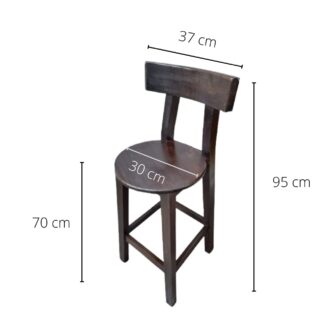 Juego de mesa comedor Alta bar Juego sillas Toscana modelo rustico - Imagen 2