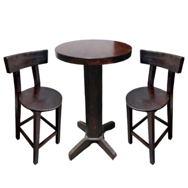 Juego de mesa comedor Alta bar Juego sillas Toscana modelo rustico
