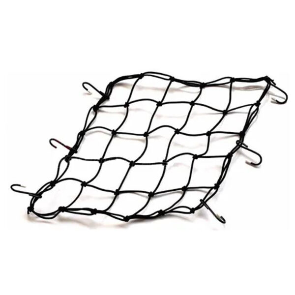 Malla Pulpo negro 6 ganchos de moto