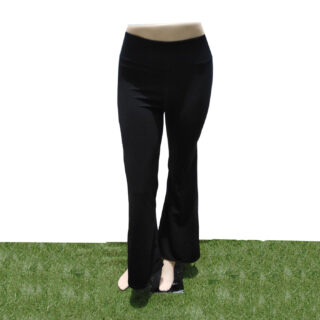 Pantalon capana con aberturas en negro talla xs