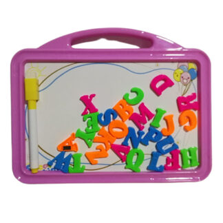 Pizarras acrilica reversible para niñas con plumon y mota