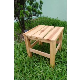 Banquito de madera Largo Multiuso marron Banco pequeño - Imagen 3