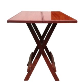 Mesa comedor plegable parrillera en madera caoba - Imagen 2