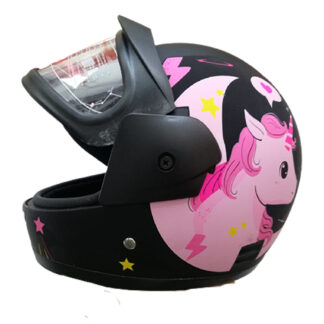 Casco de moto para niñas Unicornio - Imagen 2