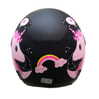 Casco de moto para niñas Unicornio - Imagen 3