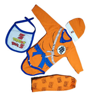 Ajuar de bebe Dragon Ball Ropa de bebe para niños en naranja - Imagen 4