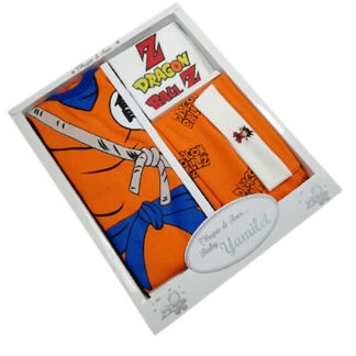 Ajuar de bebe Dragon Ball Ropa de bebe para niños en naranja - Imagen 2