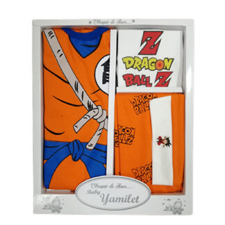 Ajuar de bebe Dragon Ball Ropa de bebe para niños en naranja - Imagen 3