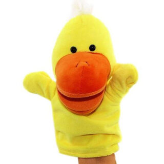 Títere de pollito de felpa