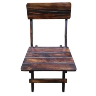 Juego Comedor Plegable Redondo Con Sillas En Marron - Imagen 3