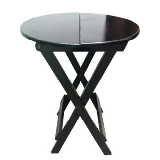 Mesa plegable WoodFlex Redonda en Marron 80x80cm - Imagen 5