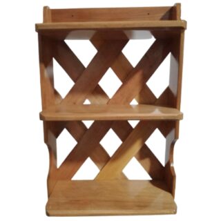 Repisa multiusos ZenWalnut de madera 3 niveles natural