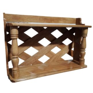 Repisa multiusos Nordic Pine de madera 2 niveles natural - Imagen 2