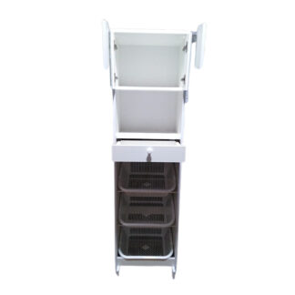 Verdulero Alacena Mueble De Cocina Canasta Gabinete Blanco - Imagen 2